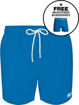 Muchachomalo Zwembroek Heren - 1 Pack + Boxershort - Blauw - Mannen Zwembroek