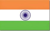 Vlag van India - 90 x 150 cm - India landen thema supporter/fan versiering
