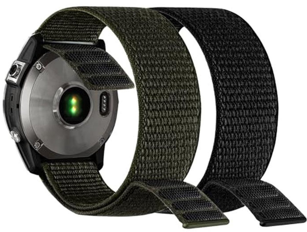 Nylon Horlogeband 26 mm met Gesp - Ultralicht, Sneldrogend en Wasbaar