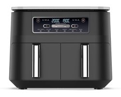 Airfryer 2 Laden - 7,6L - 6-in-1 - Olievrij Airfryen - Braden, Bakken, Opwarmen, Drogen - Kookt 4-6 Porties - Vaatwasmachinebestendige Manden - Antibaklaag