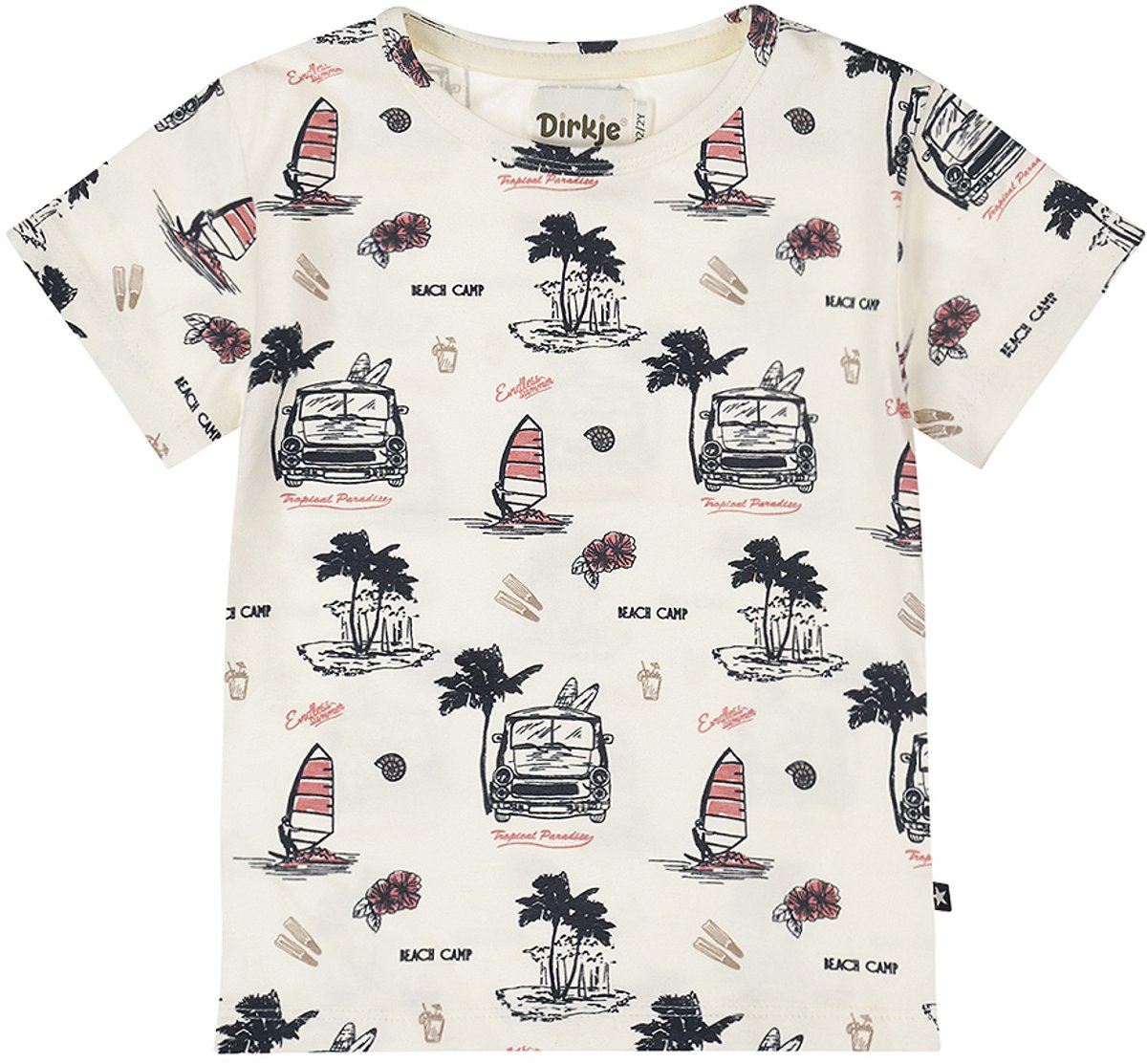 Dirkje Jongens T-shirt - Off white