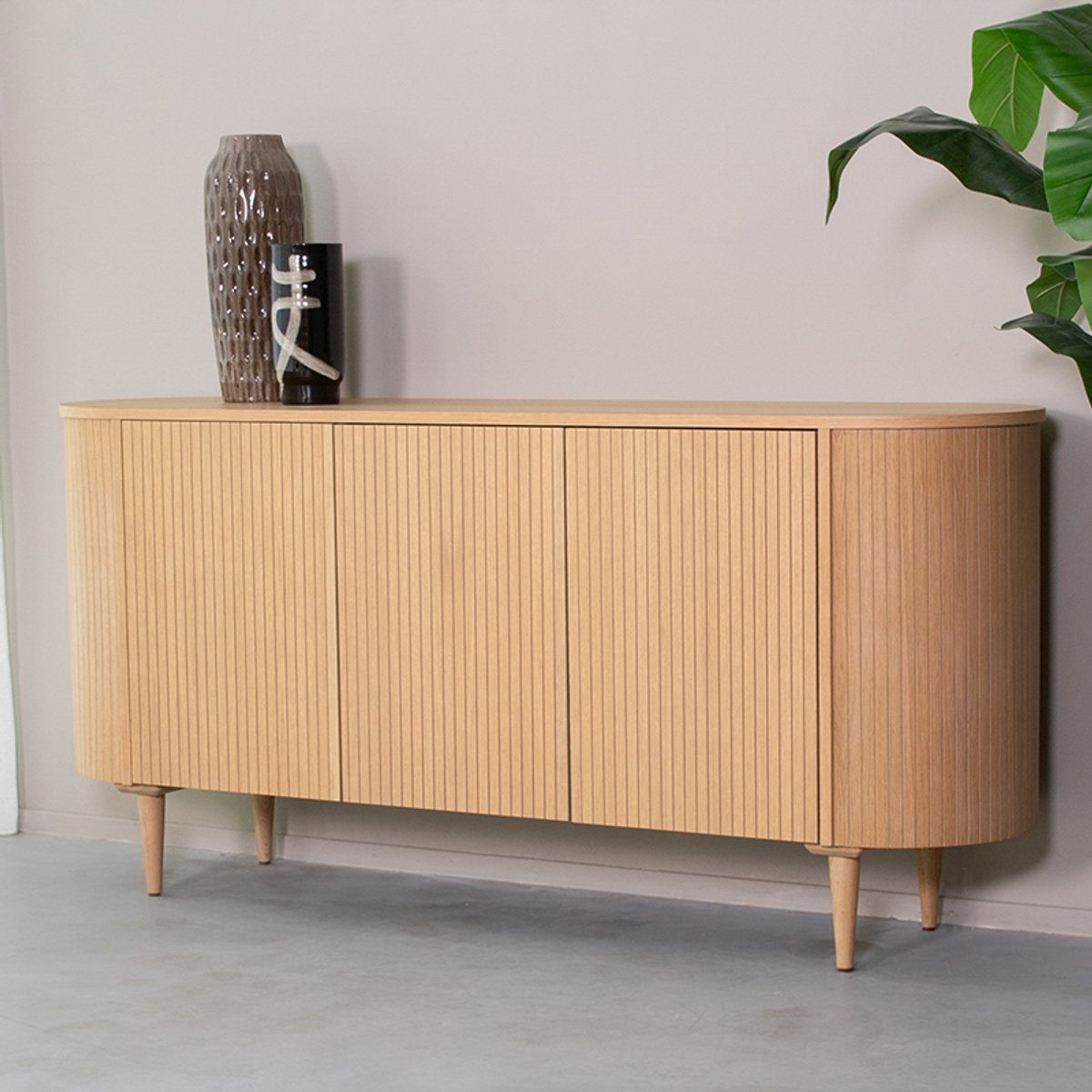 LABEL51 Oliva Dressoir - Naturel - Eiken - 180 cm