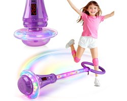 YYchan Dance Wheel - Swing wiel met licht - geïntegreerde teller - telt rotaties tijdens het bewegen - Paars