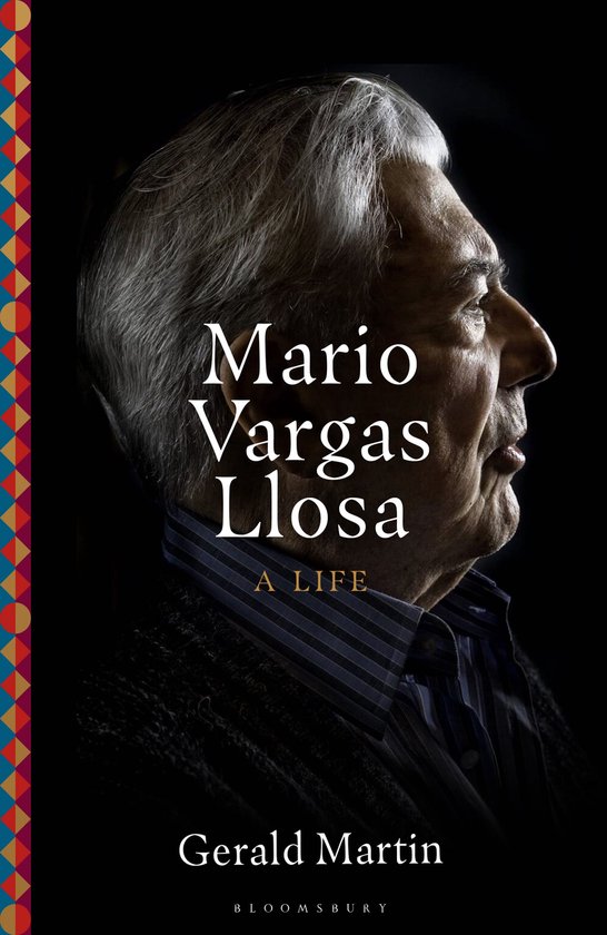 Portret van de schrijver Mario Vargas Llosa, met de titel 'A Life' door Gerald Martin.