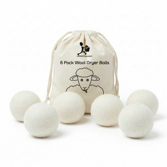 LaundrySpecialist Droogballen wol – 8 stuks