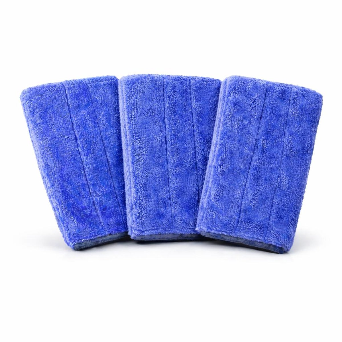 3x NanoPro Glover MicrovezelHandschoen/Schoonmaakdoek/Blauw/24x18cm