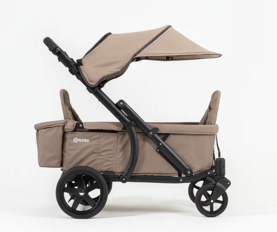 Pronto Stroller - Bolderkar - Opvouwbaar - Kinderwagen - Duowagen - Mocha Mousse - Limited edition