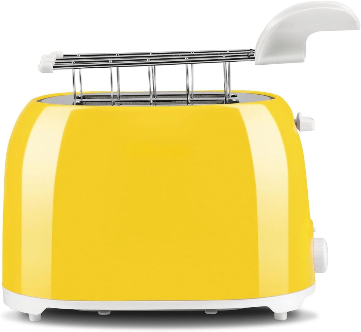 Aura® Tosti apparaat broodrooster - Tosti apparaat - Tosti broodrooster - Geel - 27cm x 17cm x 18 cm; 1.18 kg