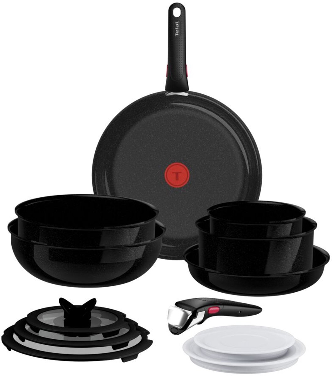 Tefal Ingenio Excellence Ceram - Pannenset - 13-delig - Fusion Core - Inclusief Deksel - Handgrepen - PFAS vrij