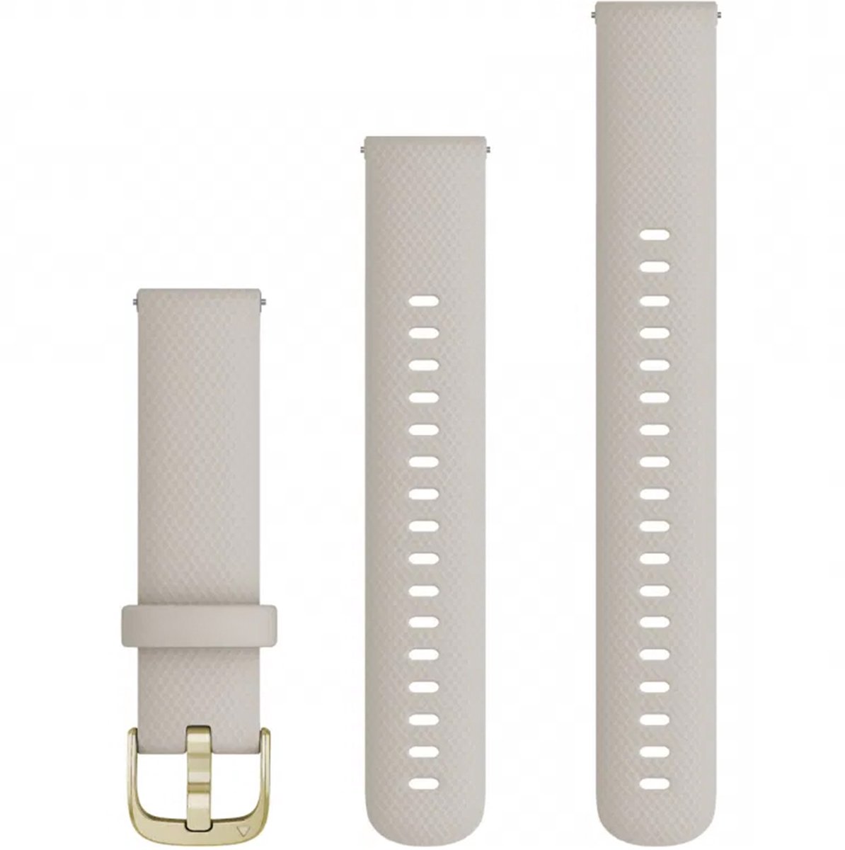 Garmin Siliconen bandje - Garmin 18 mm aansluiting - Light Sand / Gold
