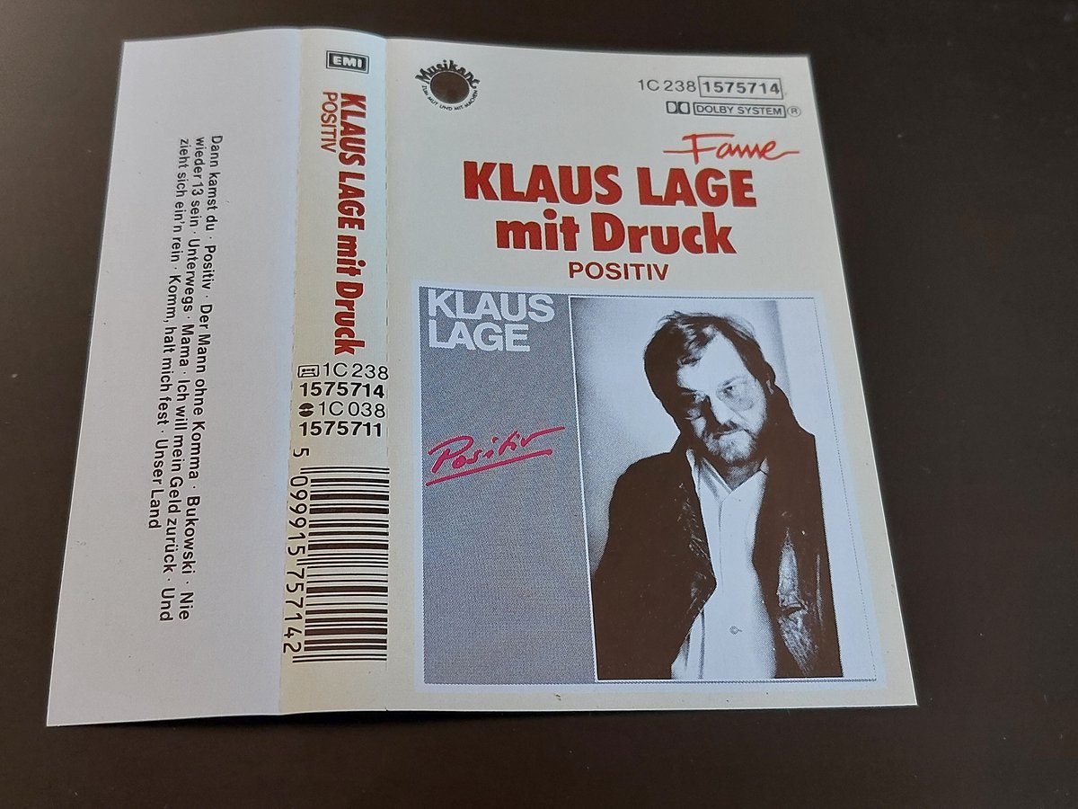 KLAUS LAGE MIT DRUCK - POSITIV (MC)