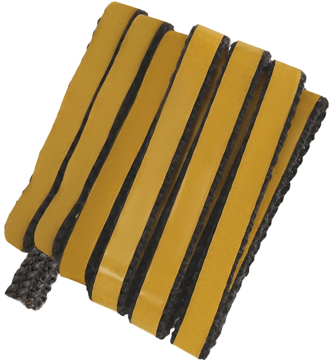 KOTARBAU® Kachelband, Kachelkoord, 15 x 3 mm, Ovenafdichtband, 2,5 m, Haardafdichting, Glasvezel, Zwart, Zelfklevende Glasvezel Touw, Hittebestendig Vuurvaste Deurpakking