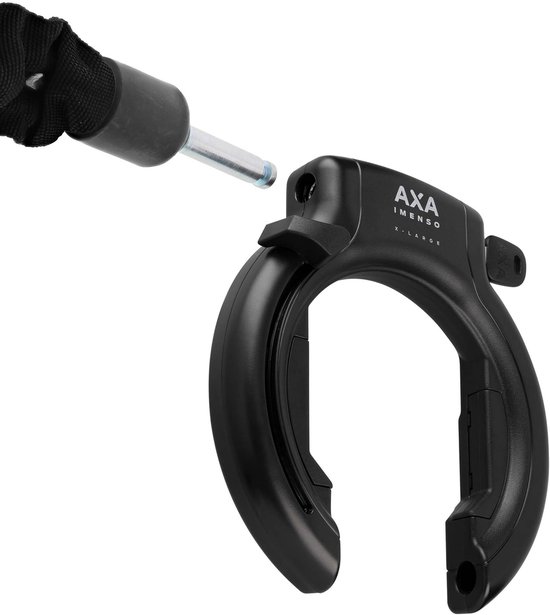 AXA Imenso X-Large retractable - Ringslot voor fietsen met brede banden - Frameslot - Met plug-in mogelijkheid - Zwart van AXA — afbeelding 3