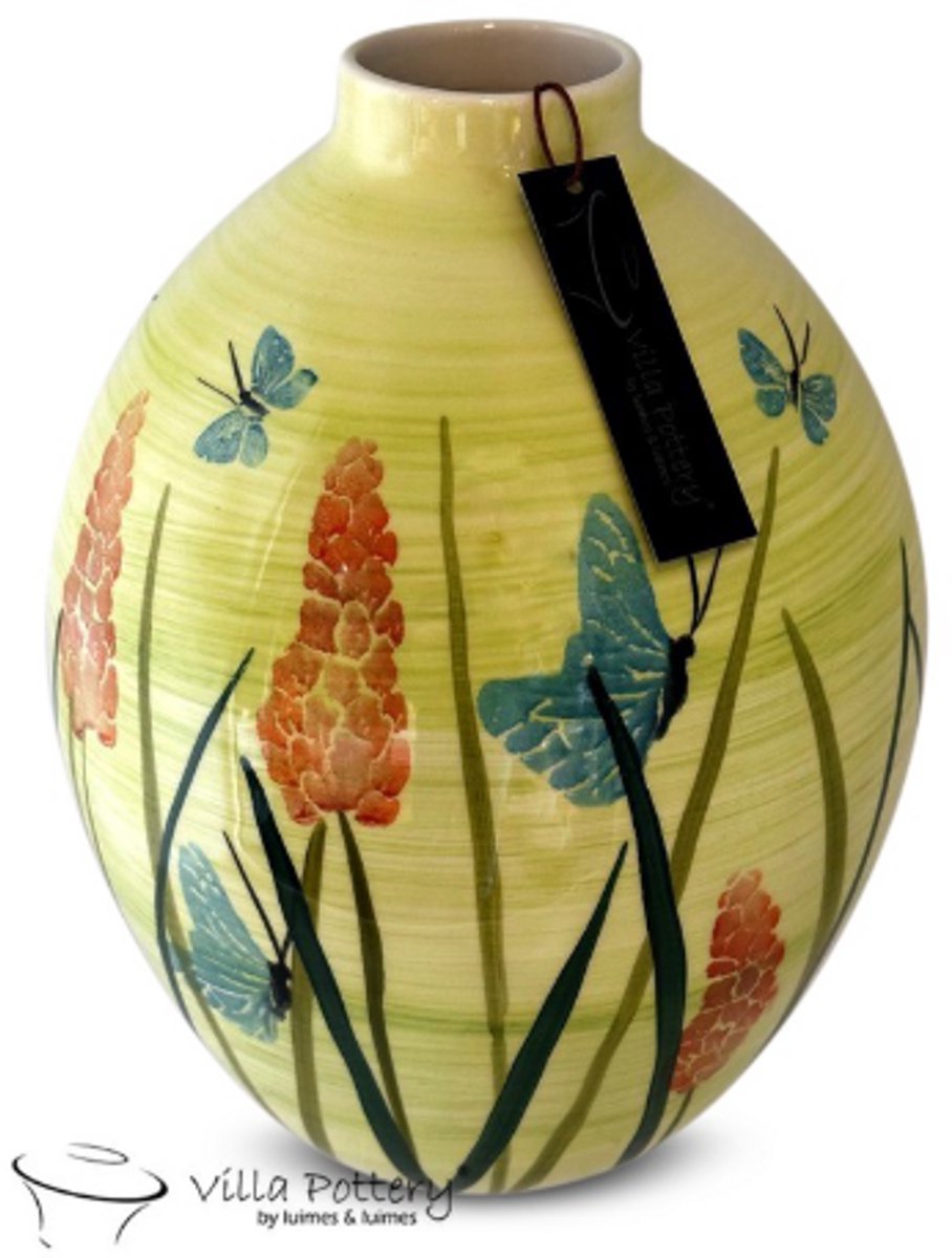 Villa Pottery Vaas - Villa Pottery - Woondecoratie - Keramiek - Decoratie - Quinn 4 Vaas Geel