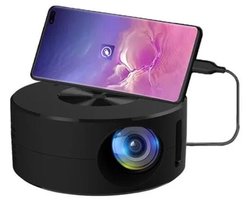 Mini-projector voor mobiele telefoons, ultracompacte draagbare thuisprojector, 1080p high-definition LED-projector, geschikt voor het afspelen van films en video's buitenshuis.