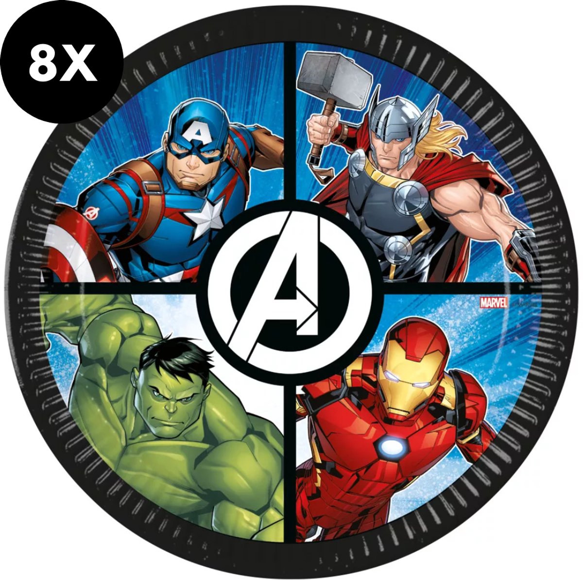 Avengers Papieren bordjes 10 stuks Evergreen