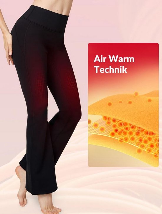 Yvette Thermische Flared Legging - Zwart - Hoge Taille - XL — afbeelding 2