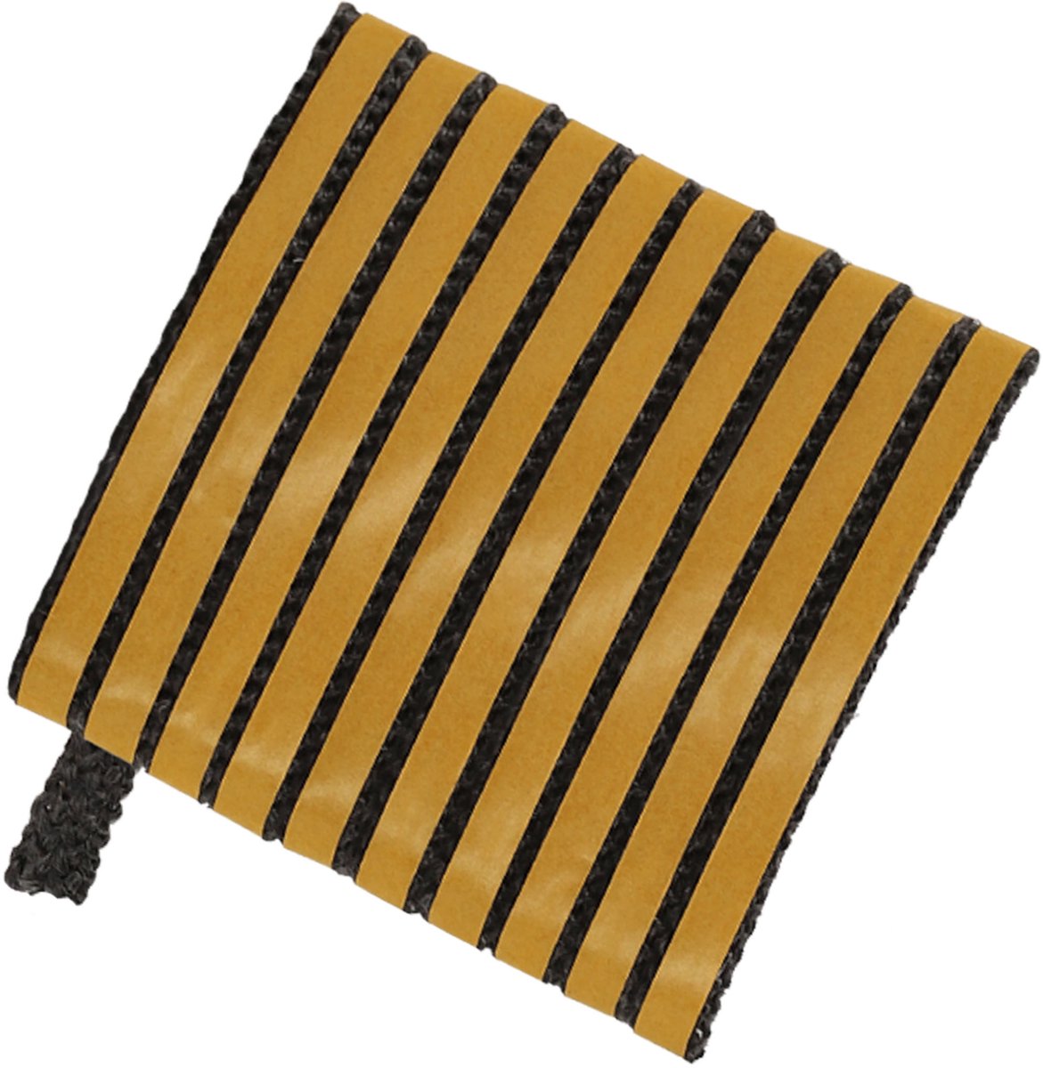 KOTARBAU® Kachelband, Kachelkoord, 10 x 3 mm, Ovenafdichtband, 2,5 m, Haardafdichting, Glasvezel, Zwart, Zelfklevende Glasvezel Touw, Hittebestendig Vuurvaste Deurpakking