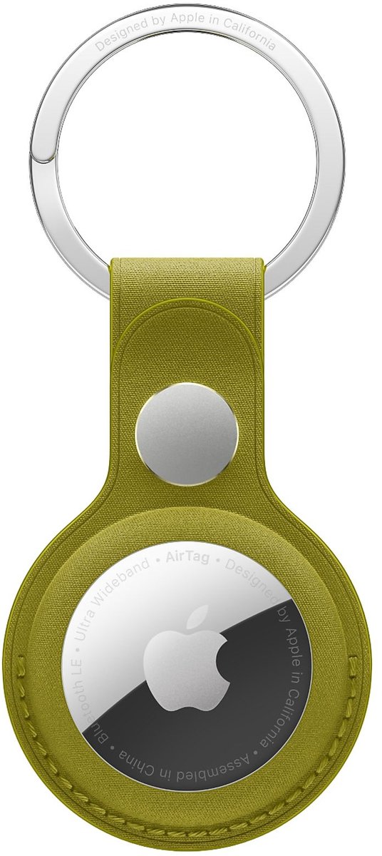 Apple - AirTag Sleutelhanger - Zonder AirTag - FineWoven Key Ring - Chartreuse