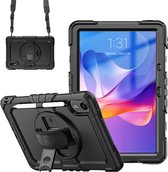 Accezz Tablet Hoes - Geschikt voor Xiaomi Redmi Pad 2 - Backcover Shoulder Strap - Zwart