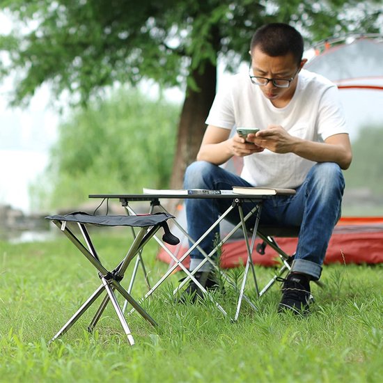 Portable Lightweight Folding Stool Camping Chair Foldable Outdoor Stool Ultralight Camping Stool Outdoor Stool Camping Stool for Camping Outdoor Concerts Fishing Hiking，31*31*35cm — afbeelding 4