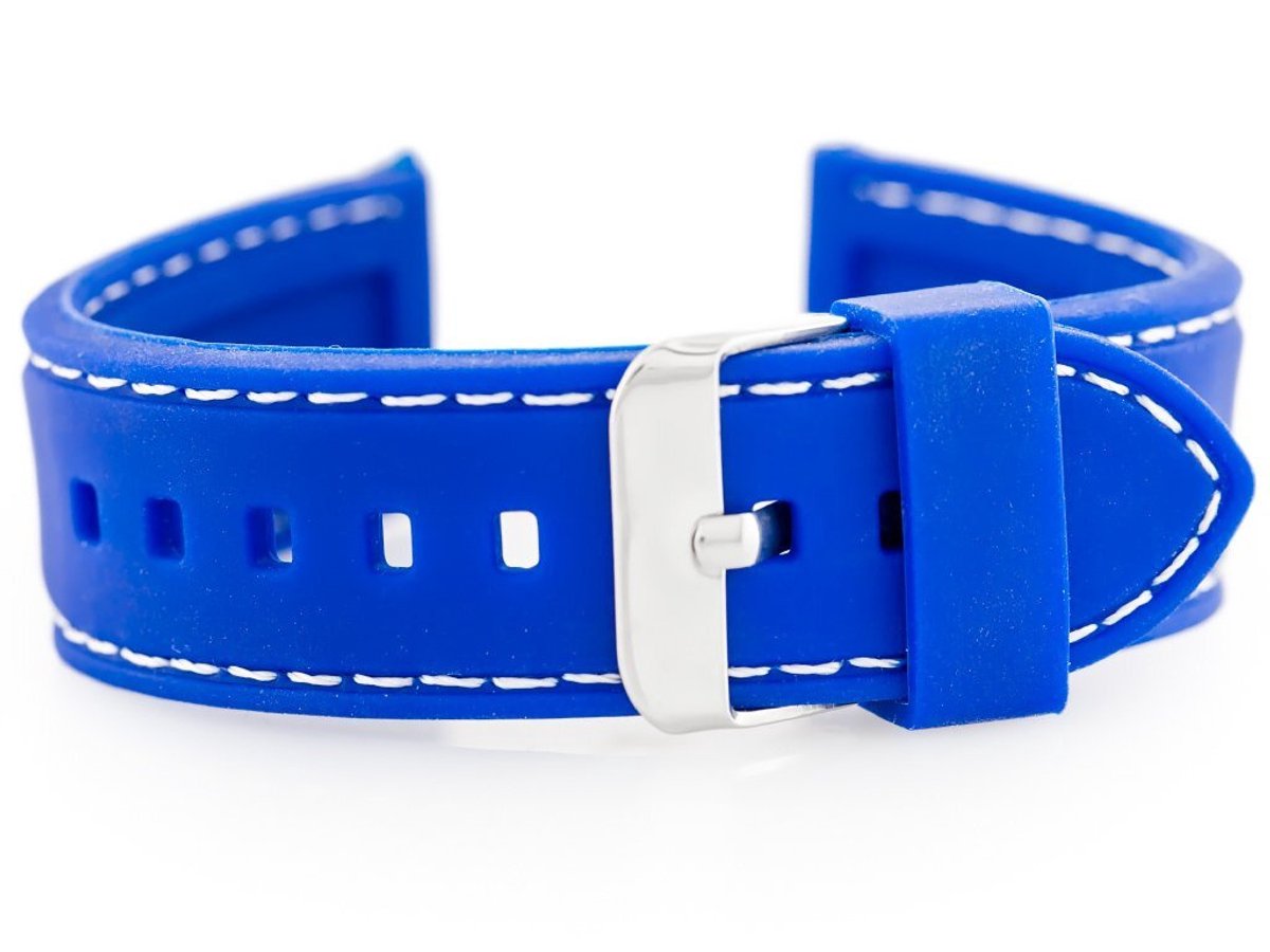 Blauw Rubberen Horlogeband U20 - 26mm