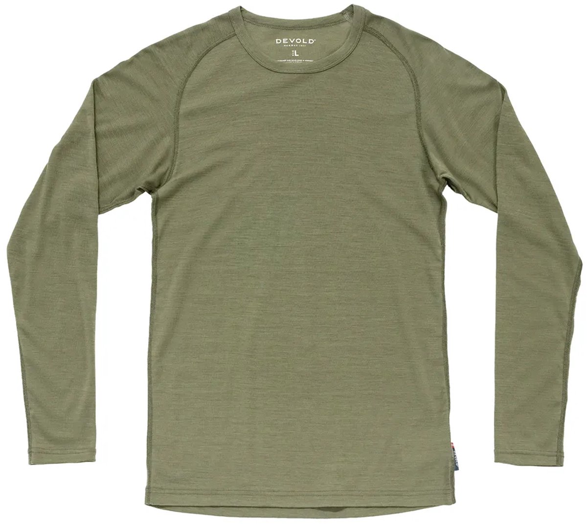 Devold Of Norway Lauparen Merino 190 Lange Mouwen Basislaag Groen XL Man