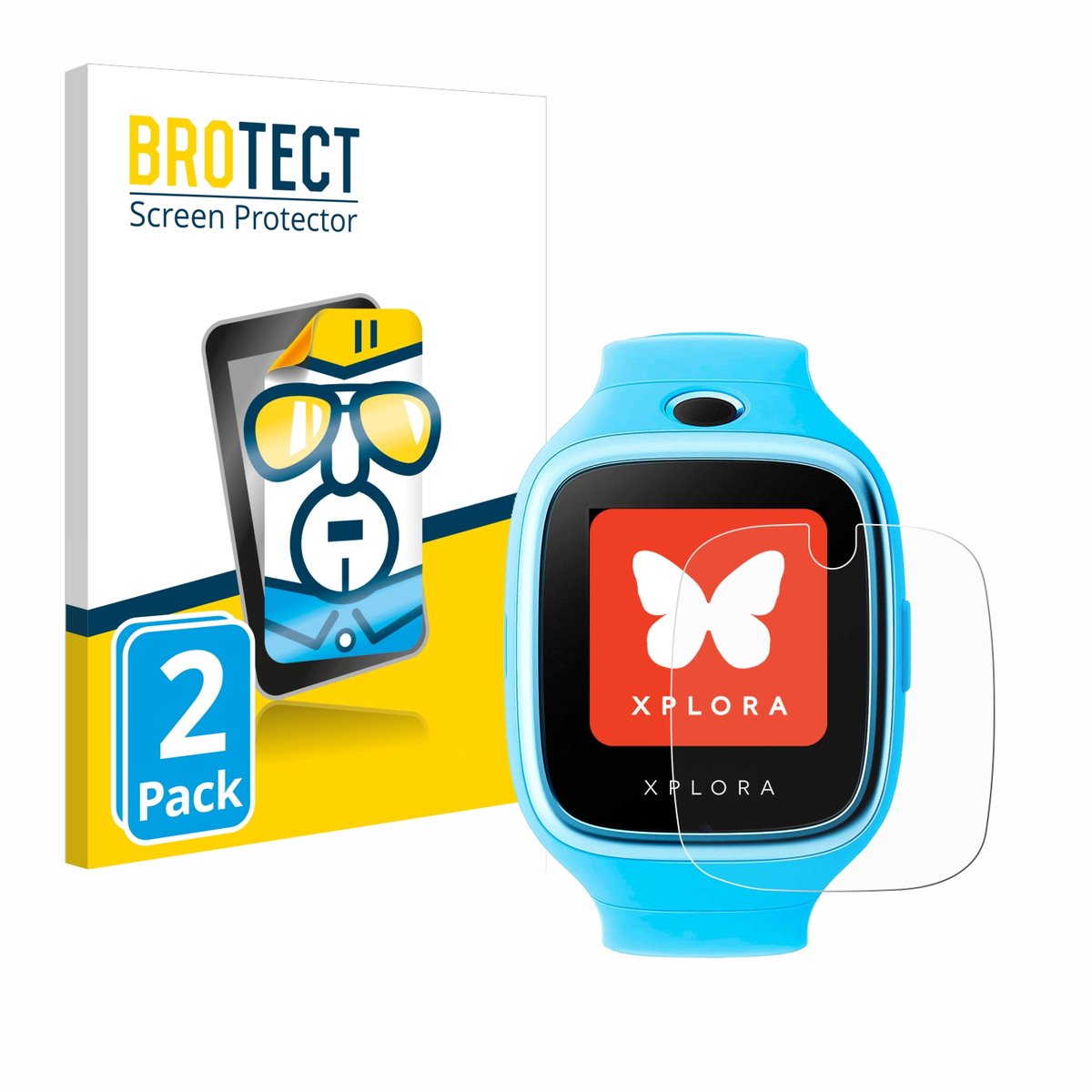 BROTECT - Screenprotector voor Xplora Go - Folie Beschermfolie transparant 2 Stuks