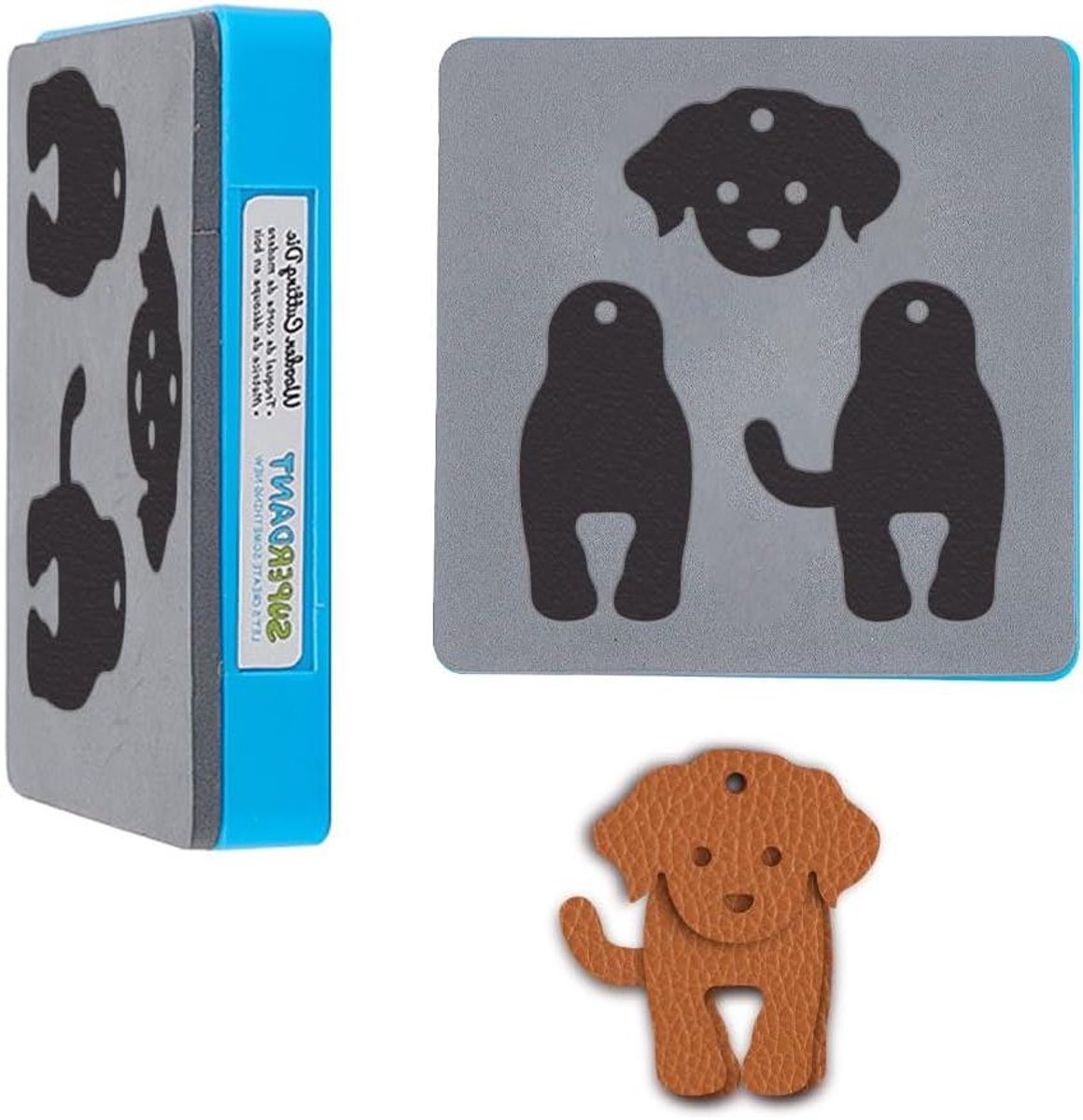 Allecto- Sleutelhanger Snijder - Dier Sleutelhouder - Houten Cutter - DIY Kunst Ambachten - Geschikt Voor Hondenliefhebbers - Bruin