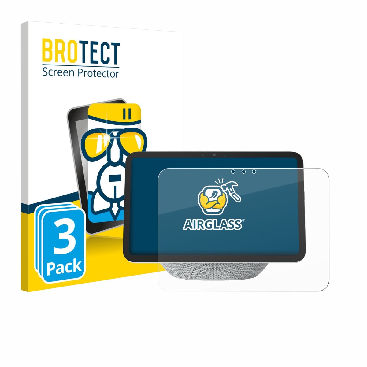 Screenprotector 3 Stuks voor Amazon Echo Show 8 2025 (4. Gen.) Beschermglas transparant
