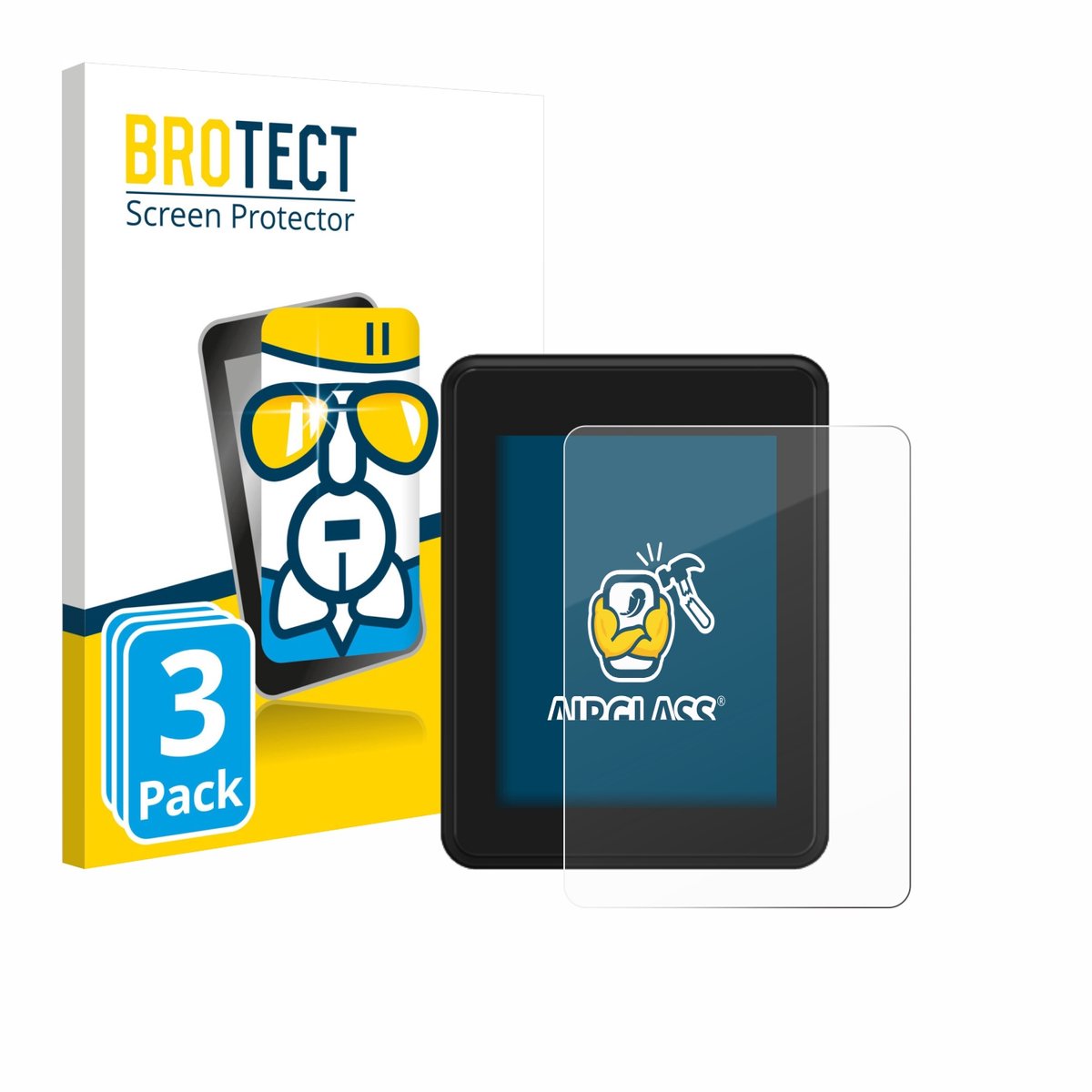 Screenprotector 3 Stuks voor Neodrives simplyDisplay Beschermglas transparant
