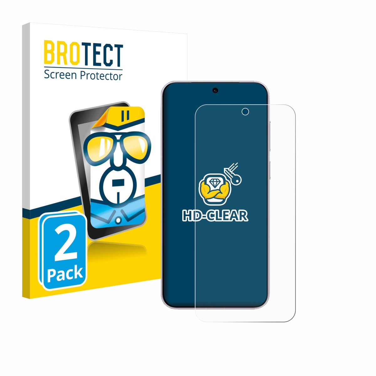 BROTECT - Screenprotector voor Vivo X300 - Folie Beschermfolie transparant 2 Stuks