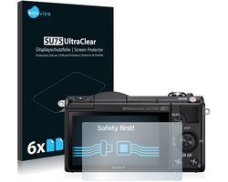 Savvies - Screenprotector voor Sony Alpha 5000 (DSLR-A5000) - Folie Beschermfolie transparant 6 Stuks
