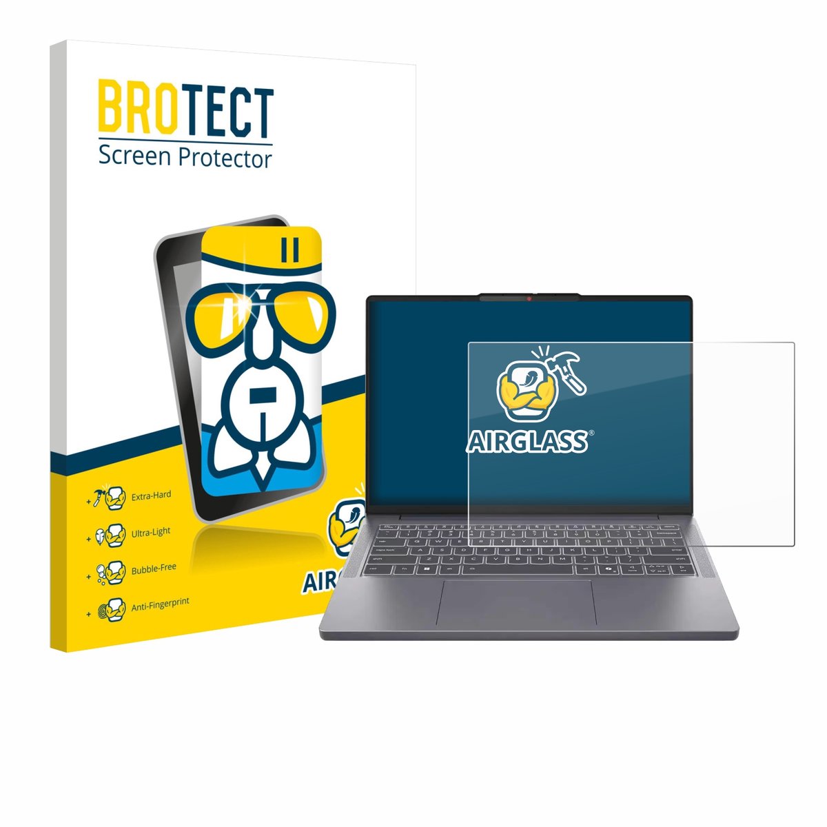 Screenprotector voor Lenovo IdeaPad Slim 3i Gen 10 14" Beschermglas transparant