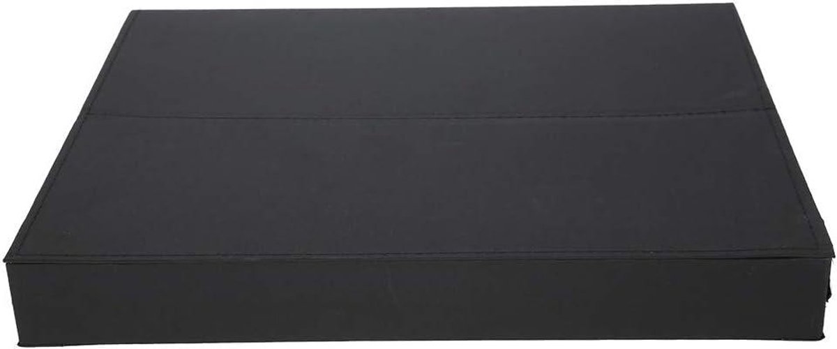 Glazen Vitrine met 18 Roosters voor Zonnebrillen en Sieradenopslag - Multifunctionele Opbergdoos voor Horloges - Draagbare Organizer - 47,5 x 37,5 x 6 cm