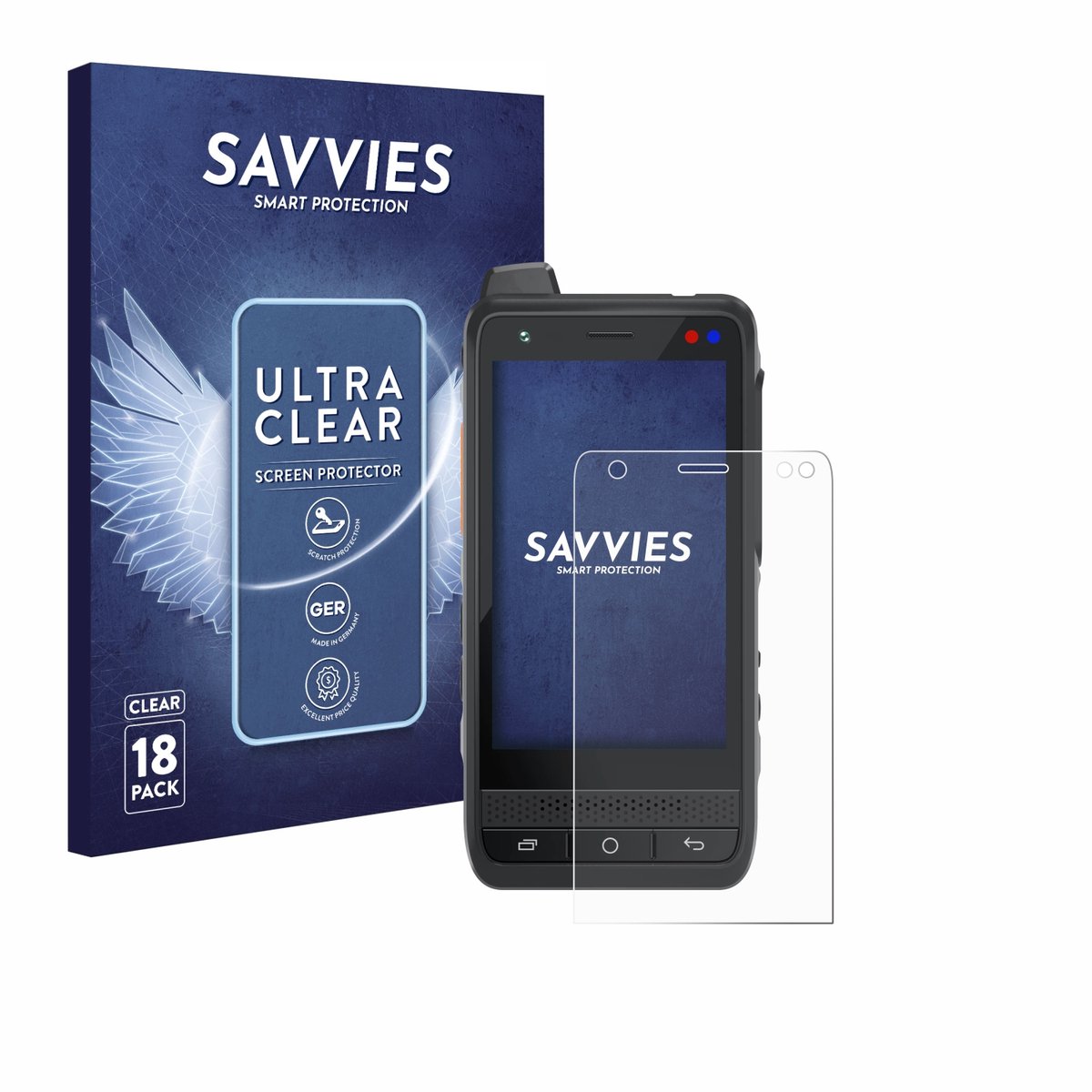 Savvies - Screenprotector voor Uniwa F400 - Folie Beschermfolie transparant 18 Stuks