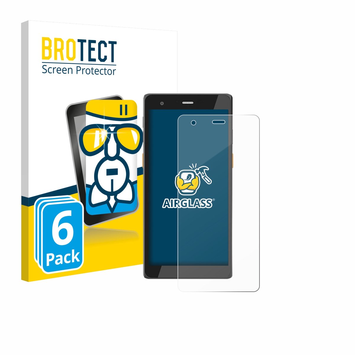 Screenprotector 6 Stuks voor Scorpion 6X V2 Beschermglas transparant