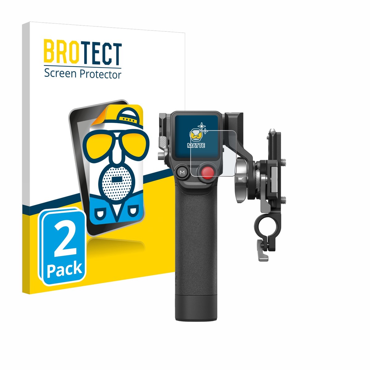 BROTECT - Screenprotector voor DJI Focus Pro- Grip - Folie Beschermfolie matte 2 Stuks