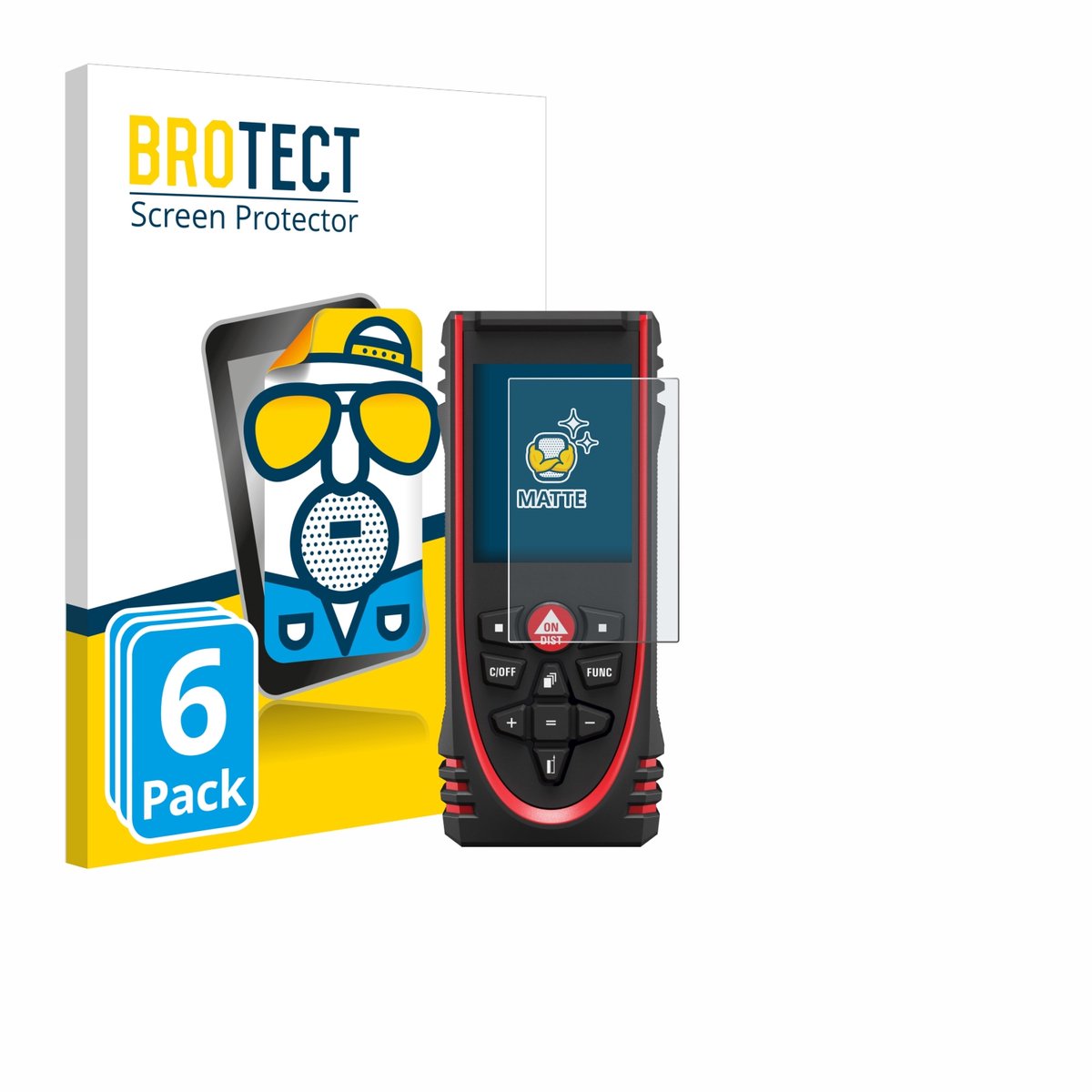 BROTECT - Screenprotector voor Leica DISTO X3 - Folie Beschermfolie matte 6 Stuks