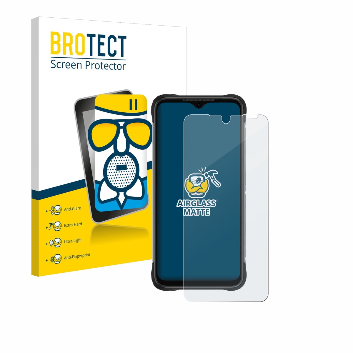 BROTECT - Screenprotector voor Umidigi Bison X20 - Folie Beschermfolie Beschermglas matte