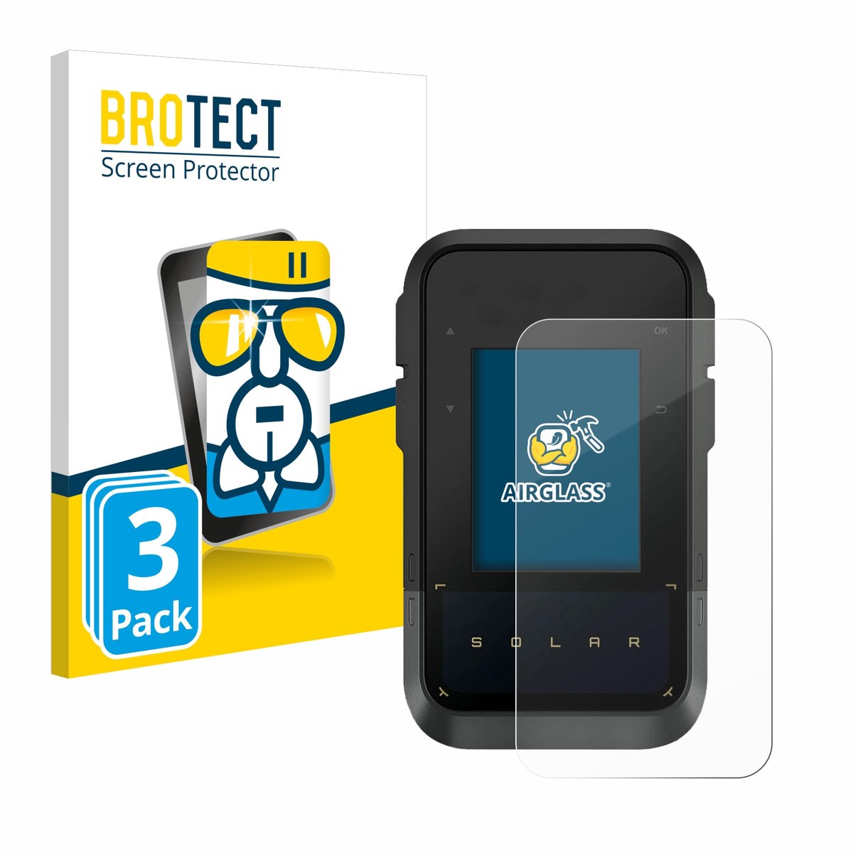 Screenprotector 3 Stuks voor Garmin eTrex Solar Beschermglas transparant