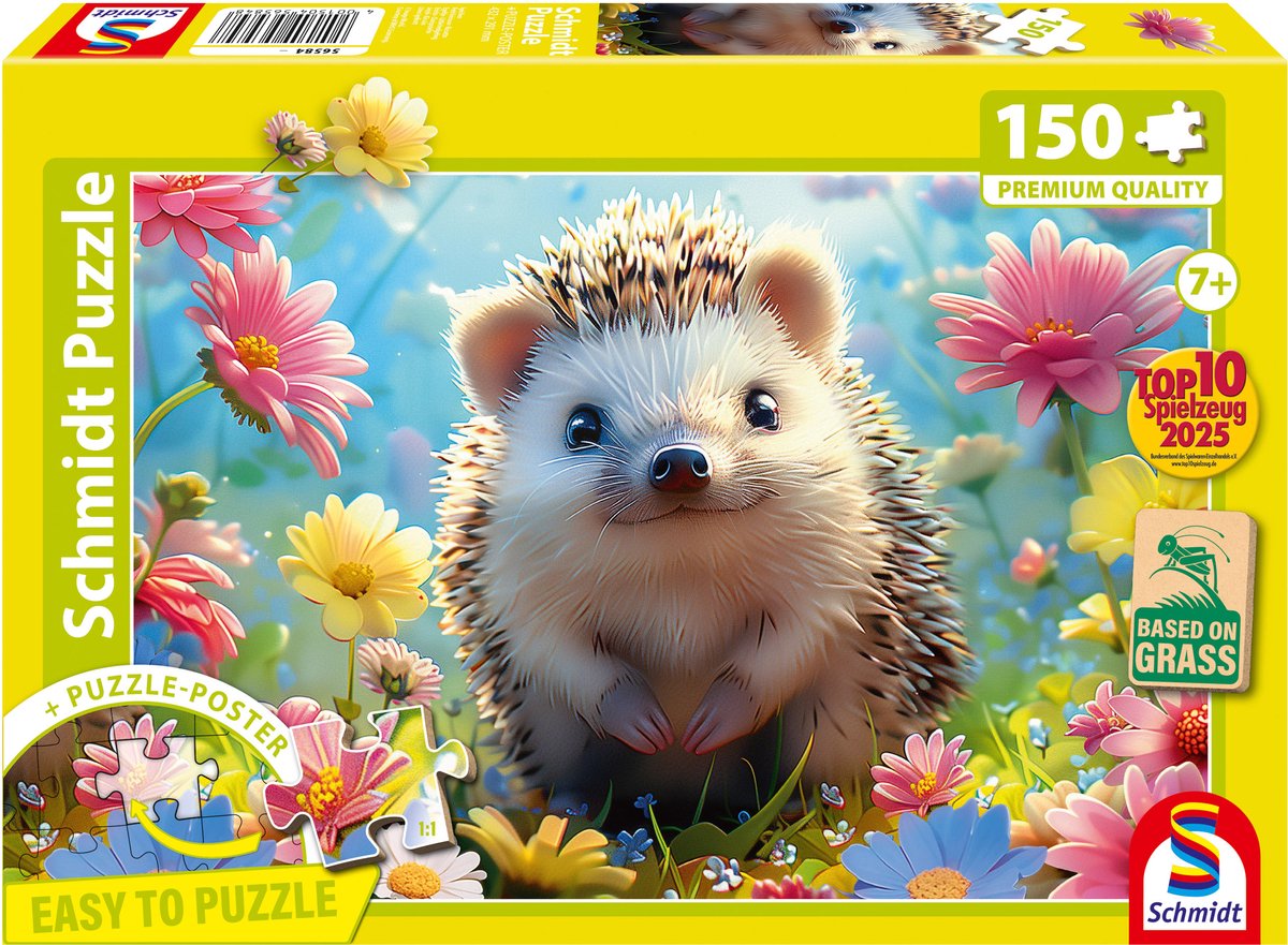 Schmidt Spiele Schmidt puzzel - egel, 150 stukjes - kinderpuzzel