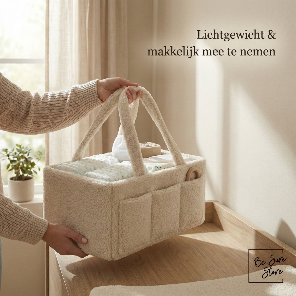 Be Sure Store Teddy Luiertas Beige - Kraamcadeau thumbnail 3