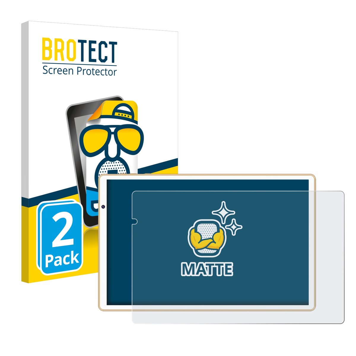 BROTECT - Screenprotector voor Facetel Q3 - Folie Beschermfolie matte 2 Stuks