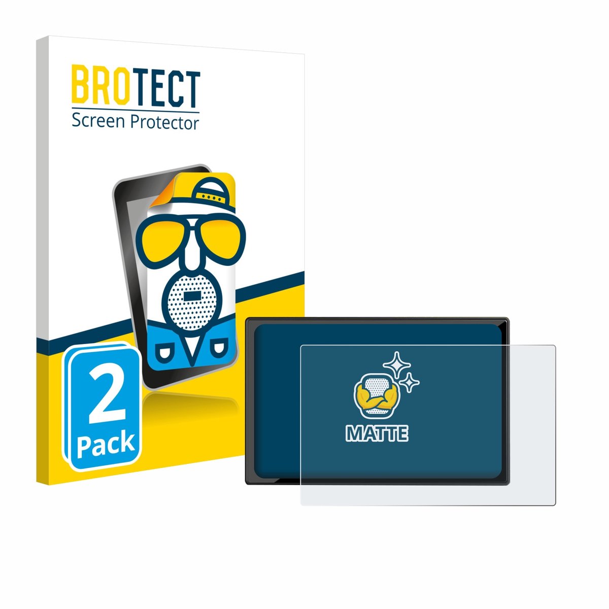 BROTECT - Screenprotector voor Carpuride W901 Pro 9" - Folie Beschermfolie matte 2 Stuks