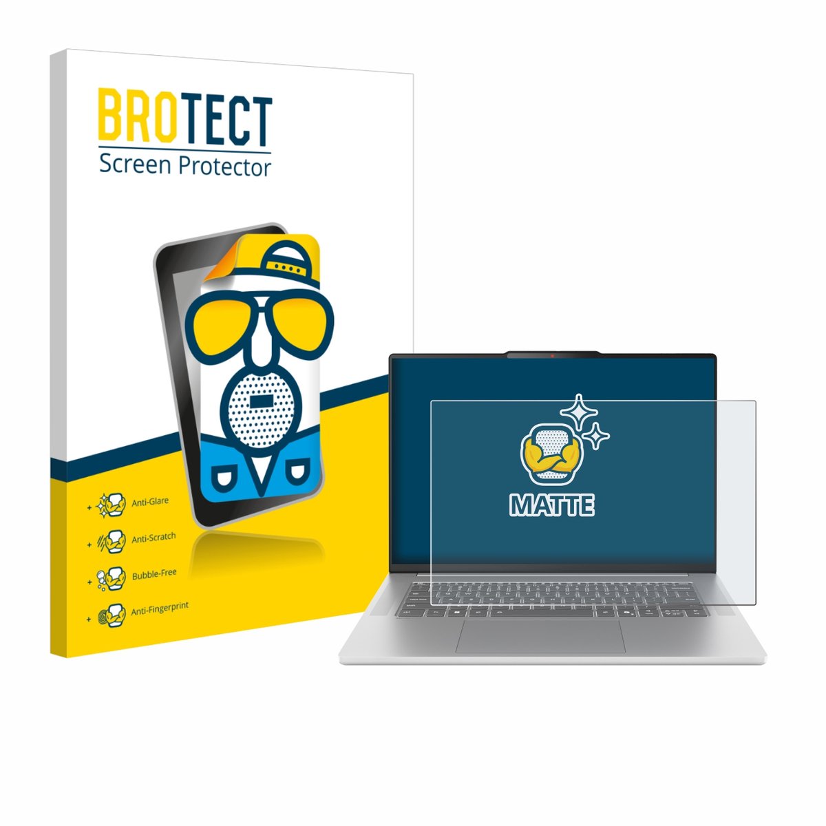 BROTECT - Screenprotector voor Lenovo IdeaPad Slim 5 Gen 10 15" - Folie Beschermfolie matte