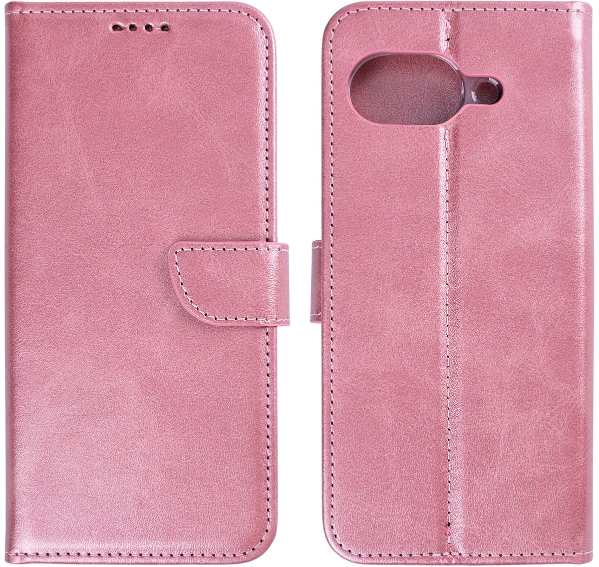 Rixus Bookcase For Google Pixel 10a Pink