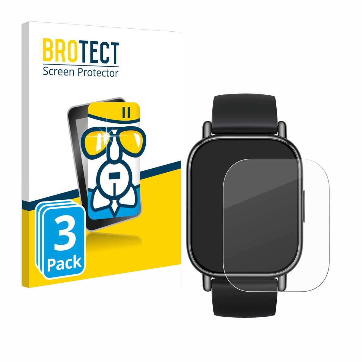 Screenprotector 3 Stuks voor Xiaomi Redmi Watch 5 Lite Beschermglas transparant