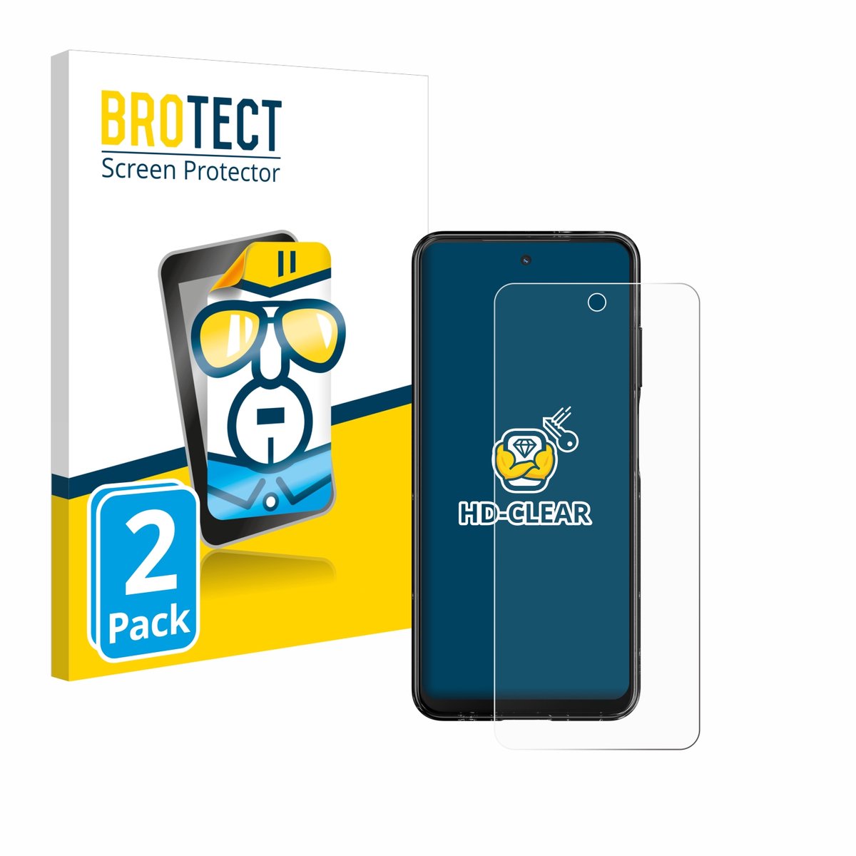 BROTECT - Screenprotector voor HMD Fusion - Folie Beschermfolie transparant 2 Stuks