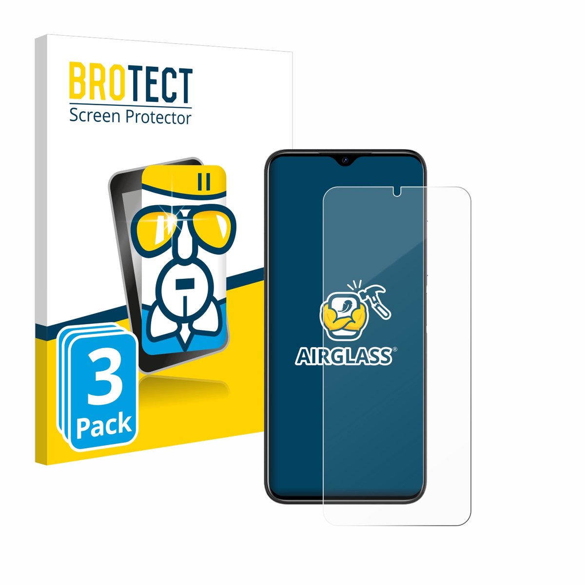 Screenprotector 3 Stuks voor Doogee N50 Pro Beschermglas transparant